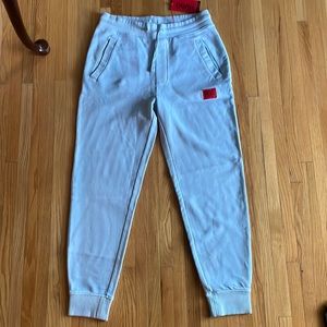 New w tags hugo boss baby blue cuffed sweats